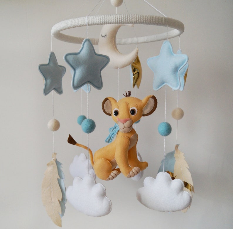 Lion King Mobile Baby Mobile Baby Crib Mobile Nursery Etsy