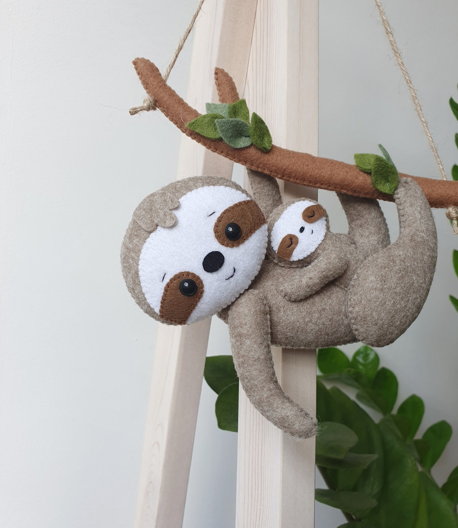 Sloth Nursery Decor Sloth and Baby Sloth Sloth Gift Baby | Etsy