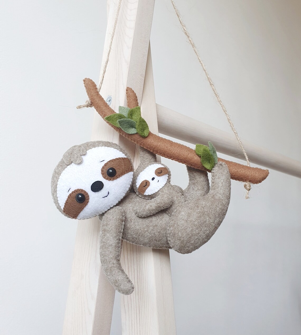 Sloth Nursery Decor Sloth and Baby Sloth Sloth Gift Baby | Etsy