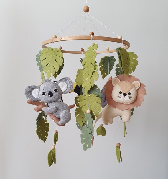 Tropical Felt Baby Mobile With Sloth Toucan Lion Koala Etsy Tropical Felt Baby Mobile With Sloth Toucan Lion Koala Etsy