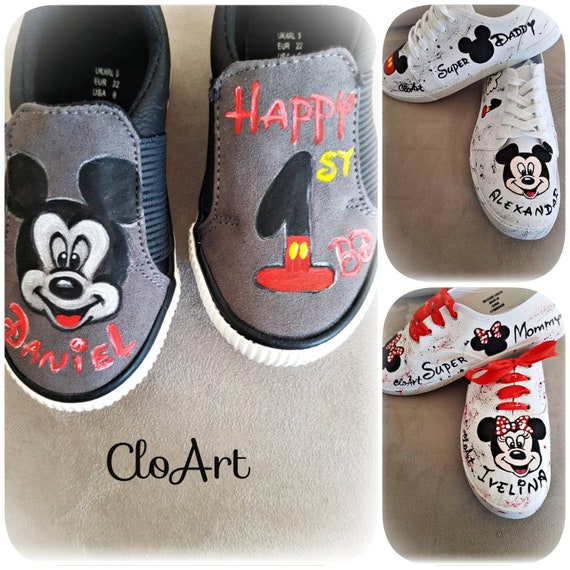 mickey mouse custom shoes