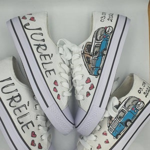 Customized hand painted wedding tie sneakers, Wedding sneakers for bride, Wedding shoes, Custom wedding sneakers, Bride art sneakers,