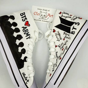 Bts Sneakers Bts Painted Hi Tops K-pop Shoes BTS Kpop BTS - Etsy Bts Sneakers Bts Painted Hi Tops K-pop Shoes BTS Kpop BTS - Etsy