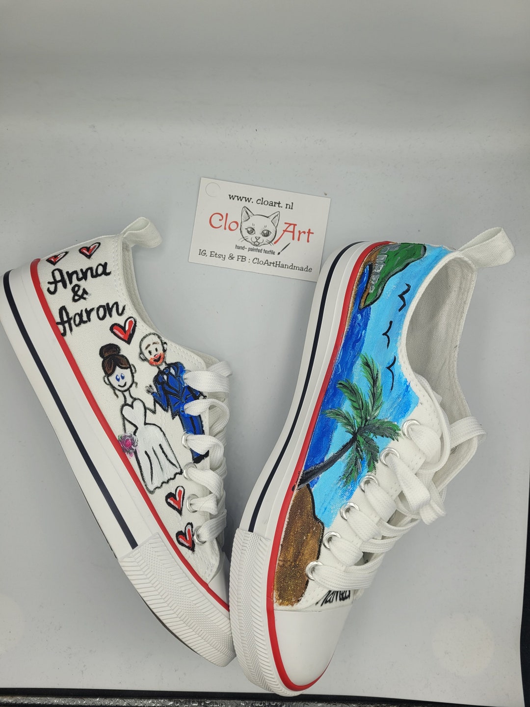 custom wedding sneakers