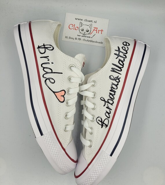 Zapatillas de boda pintadas personalizadas, zapatillas de boda