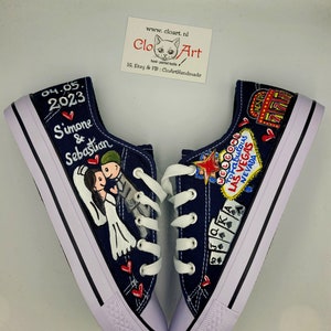 Zapatos de boda de Las Vegas, zapatos personalizados de casino, zapatos de boda de casino, zapatos personalizados de novia, zapatos de Las Vegas, regalo de casino tragamonedas, novia personalizada