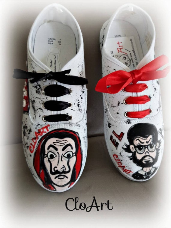money heist vans shoes
