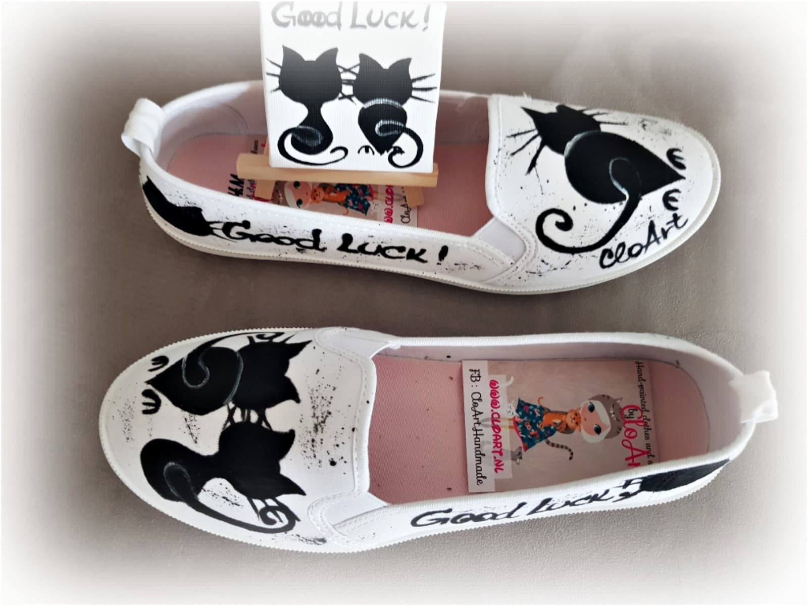 Painted Sneakers With Cats Cats Sneakers Painted Shoes Art Etsy