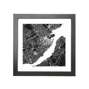 Carte de la ville de Québec Art