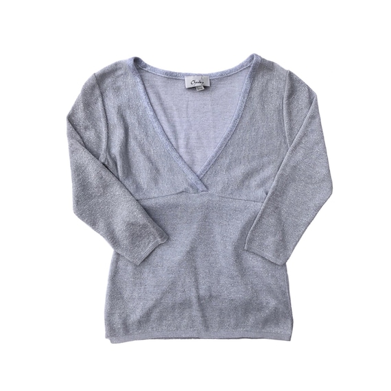 silver glitter cardigan