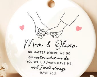Personalized Mother Daughter Ornament, Gift For Mom