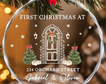 Personalized First Christmas In New Home Ornament 2026, Our 1st House Ornament, Housewarming Gift