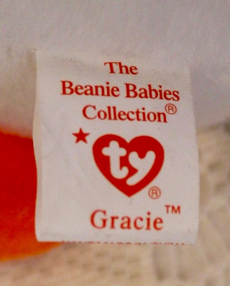 Ty Beanie Babies Gracie the Swan 1996 Etsy
