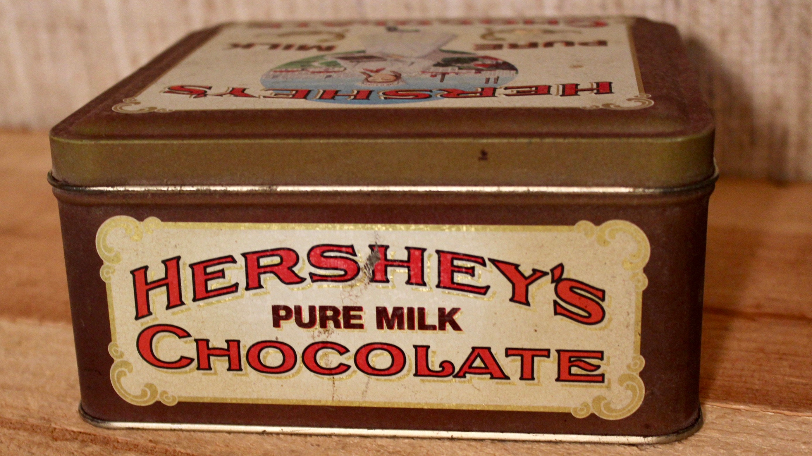 Hershey's Pure Milk Chocolate Advertising Tin the Hershey | Etsy