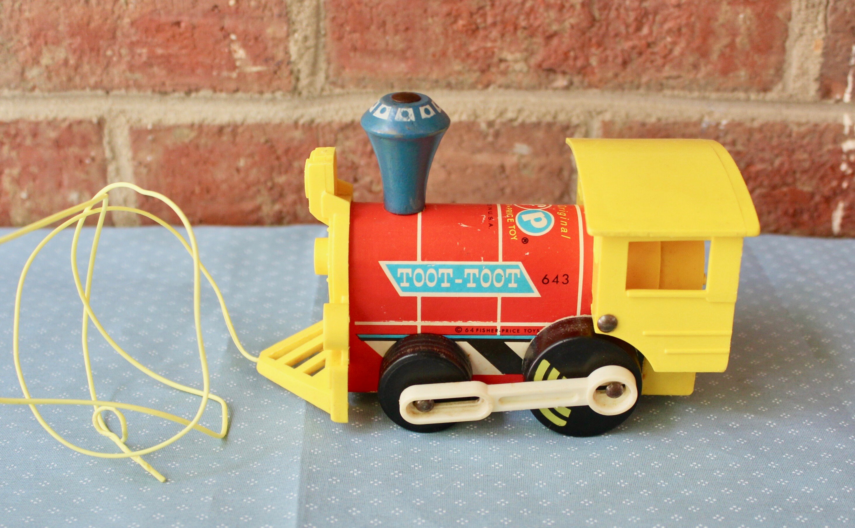 Fisher Price toy train engine Toot Toot 643 from the Etsy