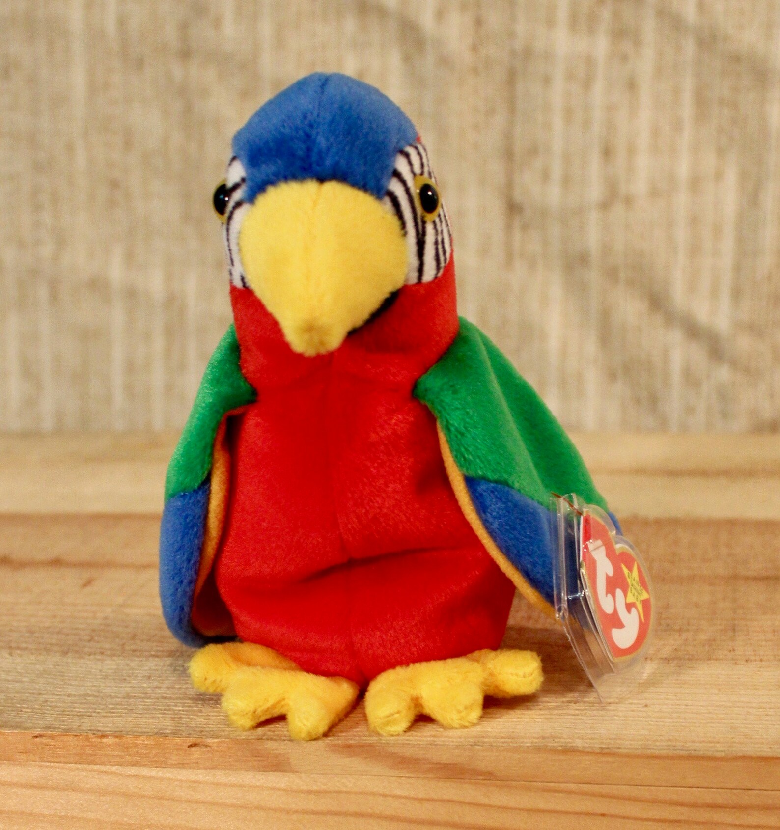 Ty Beanie Baby Jabber the Parrot complete with both Tush and Etsy