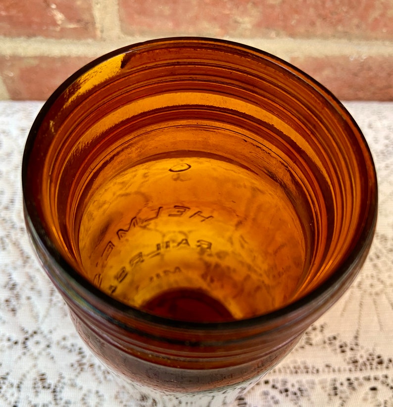 Helme's Railroad Mills snuff jar Amber jar from the early Etsy