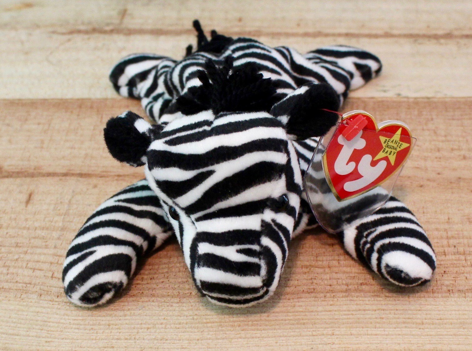 Ty Beanie Baby Ziggy the Zebra Original Swing tag and tush tag | Etsy