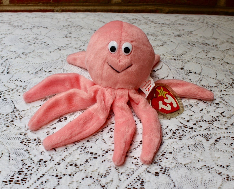 Ty Beanie Baby Inky the Octopus from 1994 Etsy