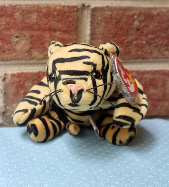 stripes ty beanie baby