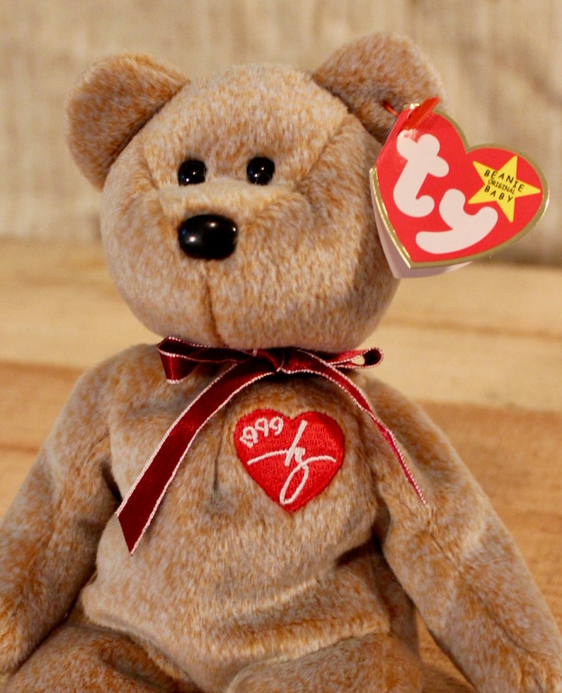 Ty Beanie Baby 1999 Signature Bear complete with tush and | Etsy