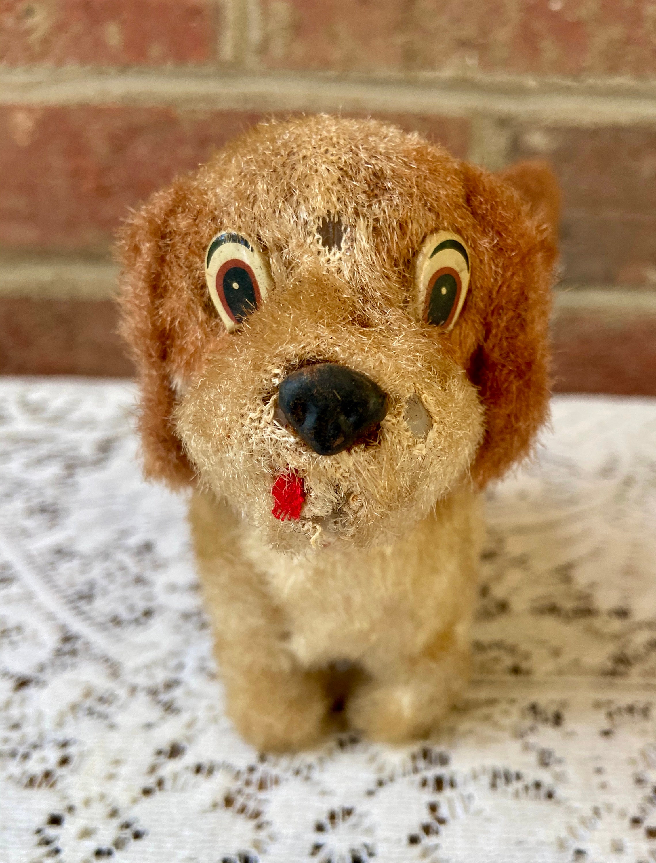 Vintage wind up toys Monkey with tambourines and dog with Etsy