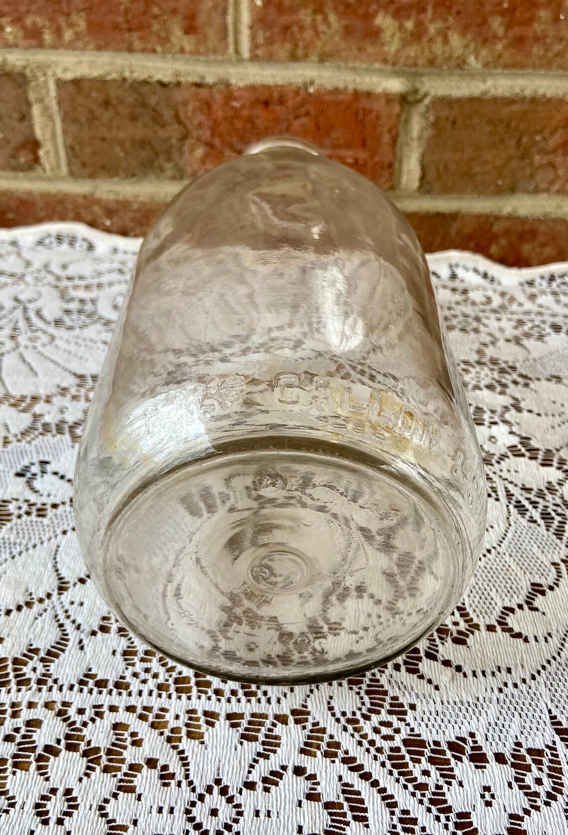 Milk Bottle Half Gallon glass Bottle with lid Clover Hills Etsy