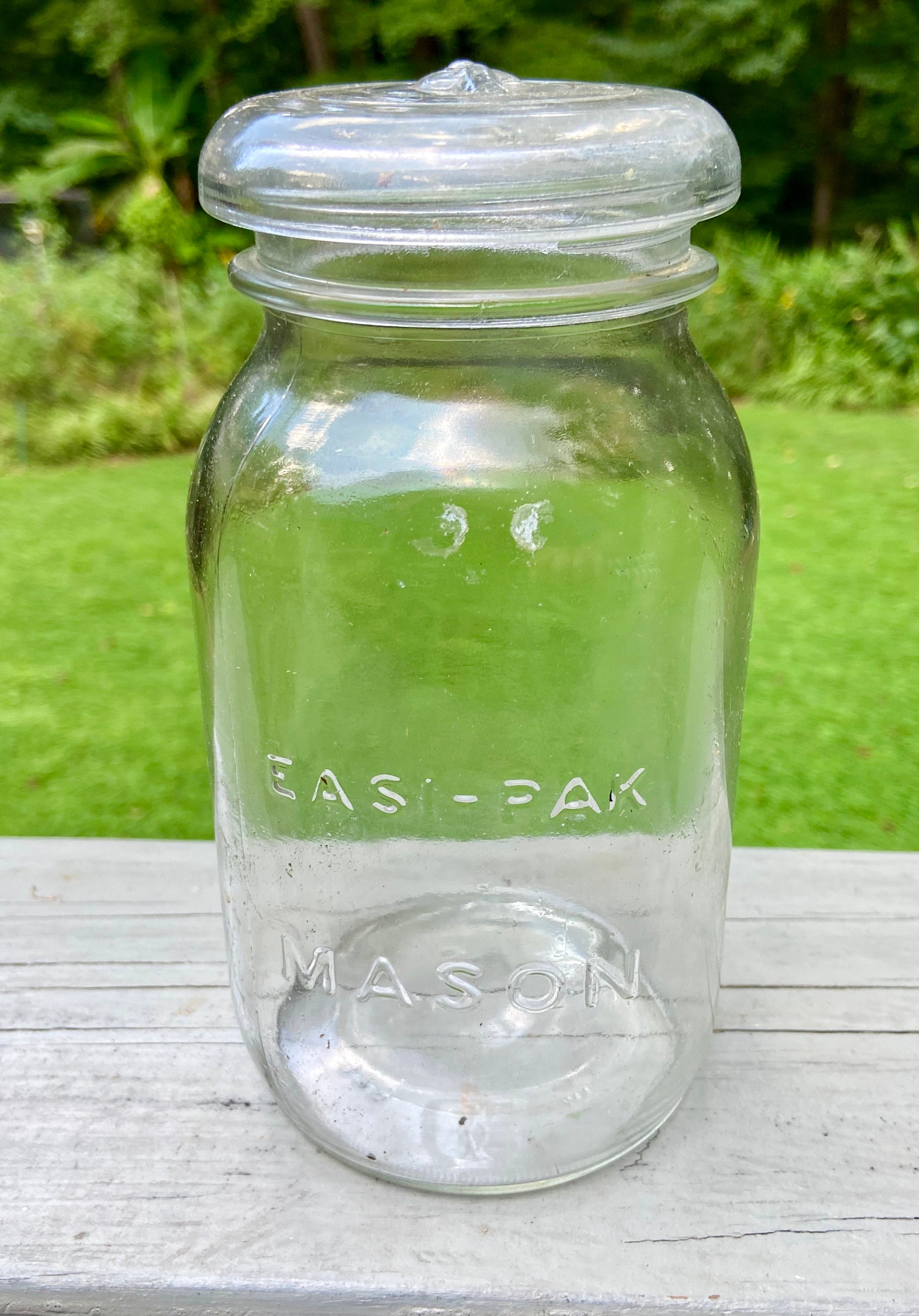 Easi Pak Mason Jar Glass Lid Clear Glass quart Jar Etsy