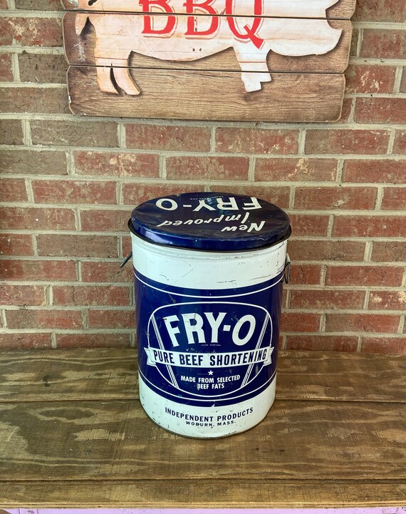 Shortening Can FRYO Pure Beef Shortening 50 lbs net weight. Etsy