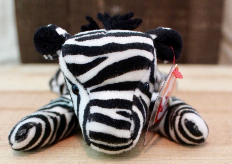 Ty Beanie Baby Ziggy the Zebra Original Swing tag and tush tag Etsy