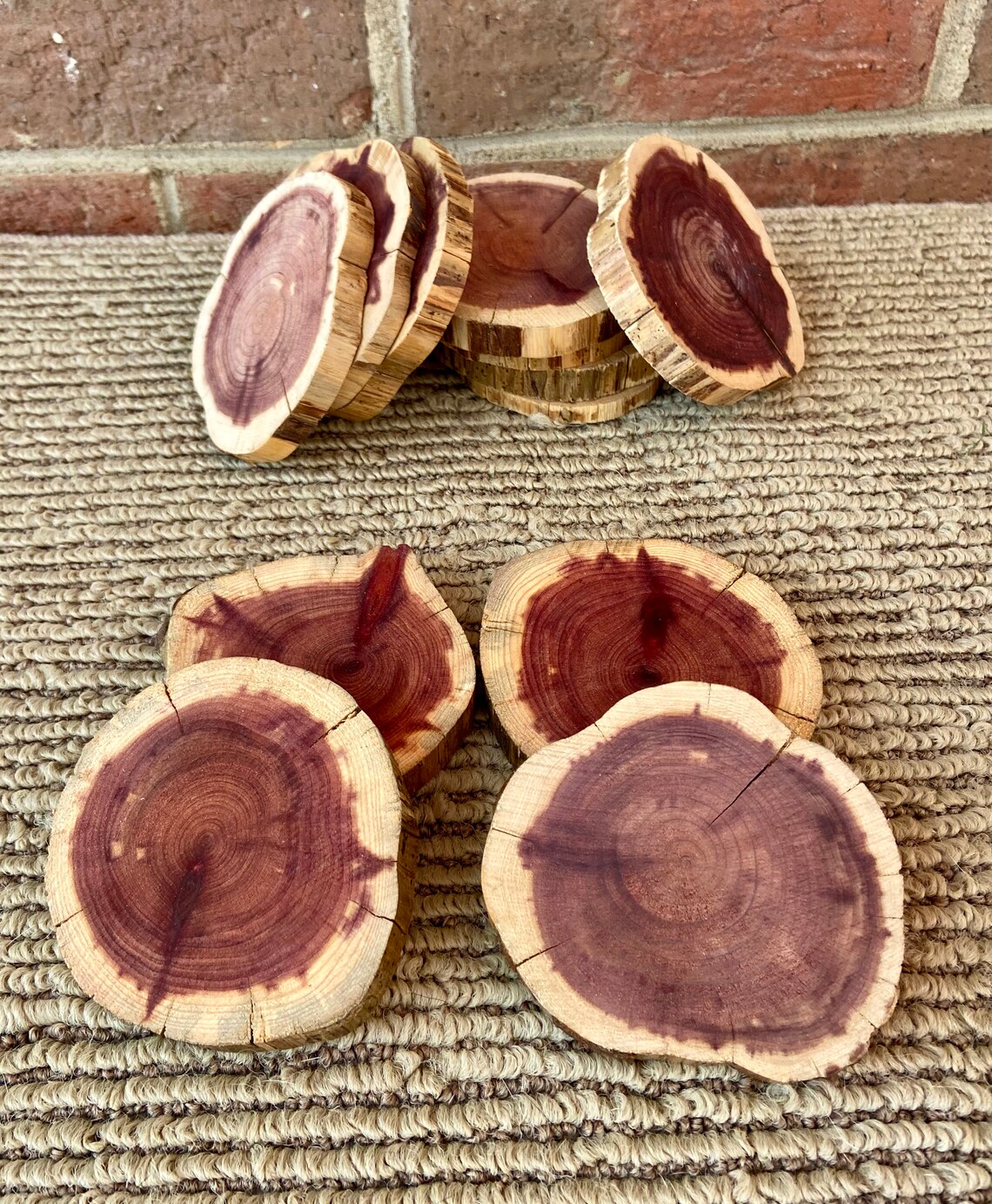 Drinking Glass Coasters Handmade Cedar Coasters as set of 4 Etsy