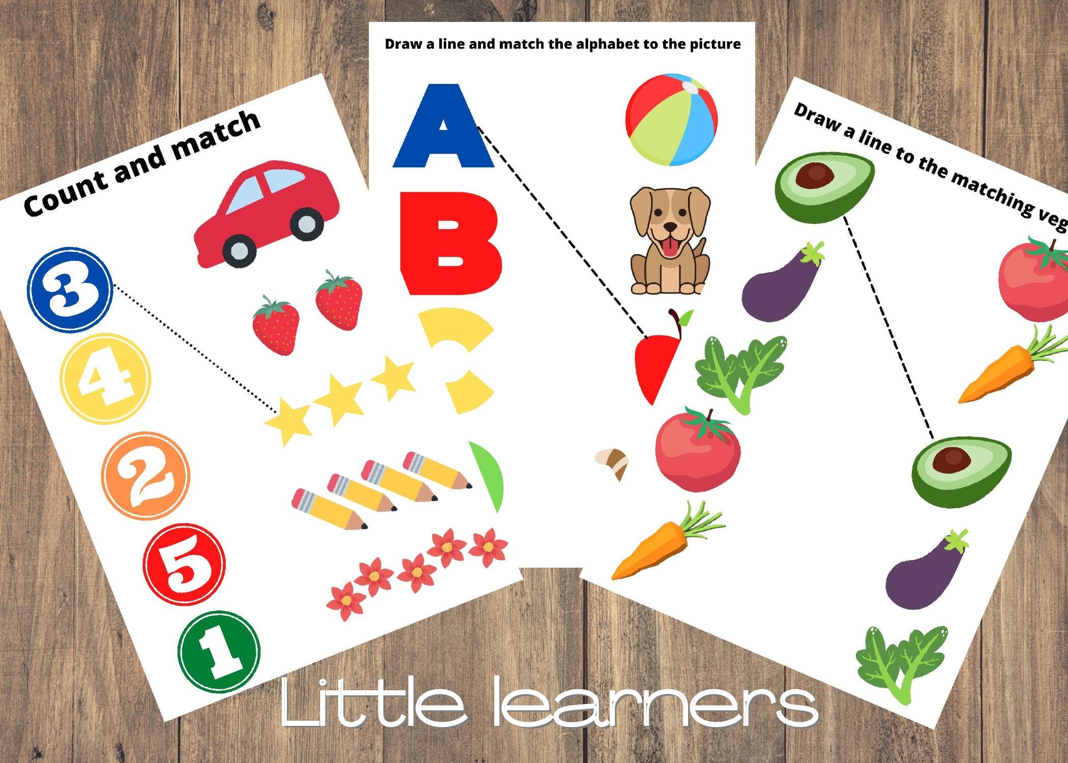 Busy book for Toddlers and Preschoolers. Learn Alphabets | Etsy