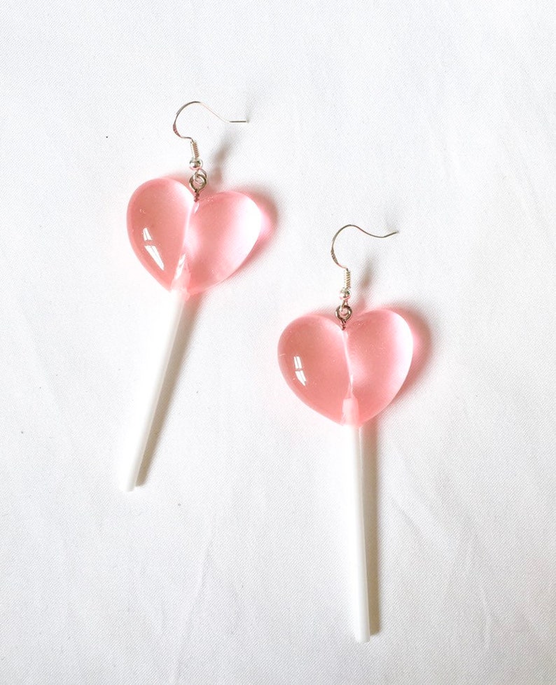 Heart Lollipop Earrings - Etsy
