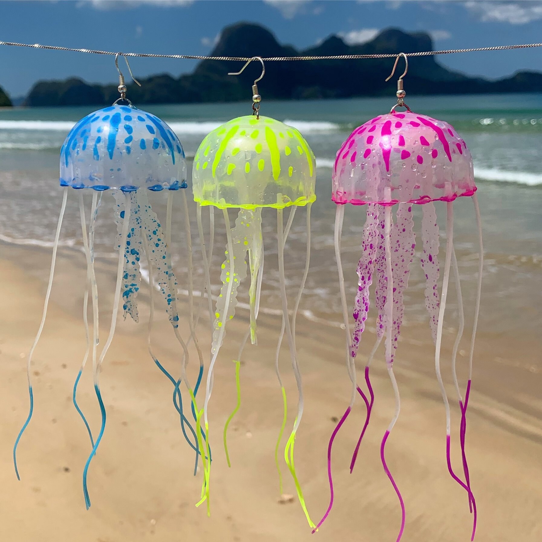 UV Jellyfish Earrings