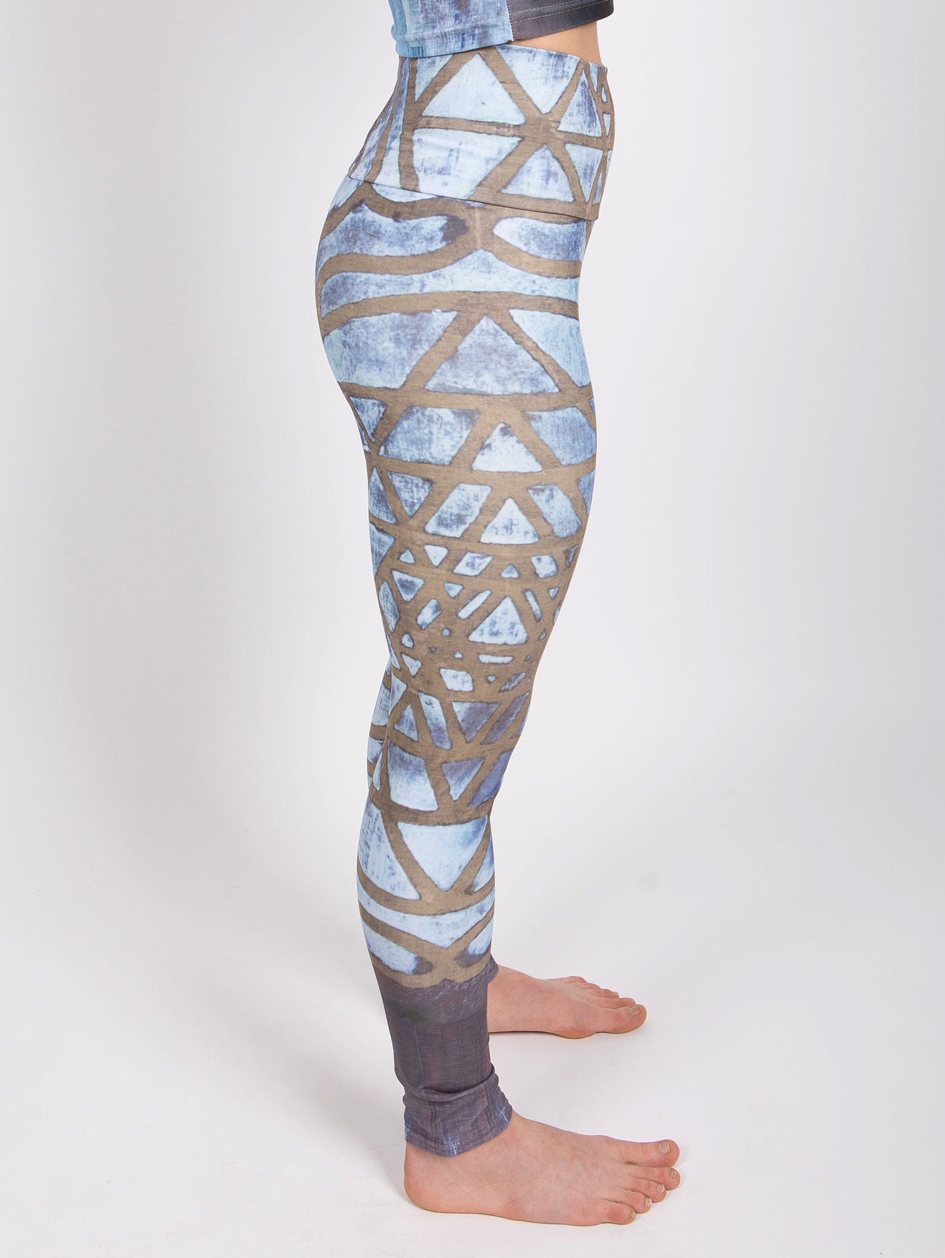 High Waisted Yoga Pants Sri Yantra Art New Age Leggings - Etsy Canada