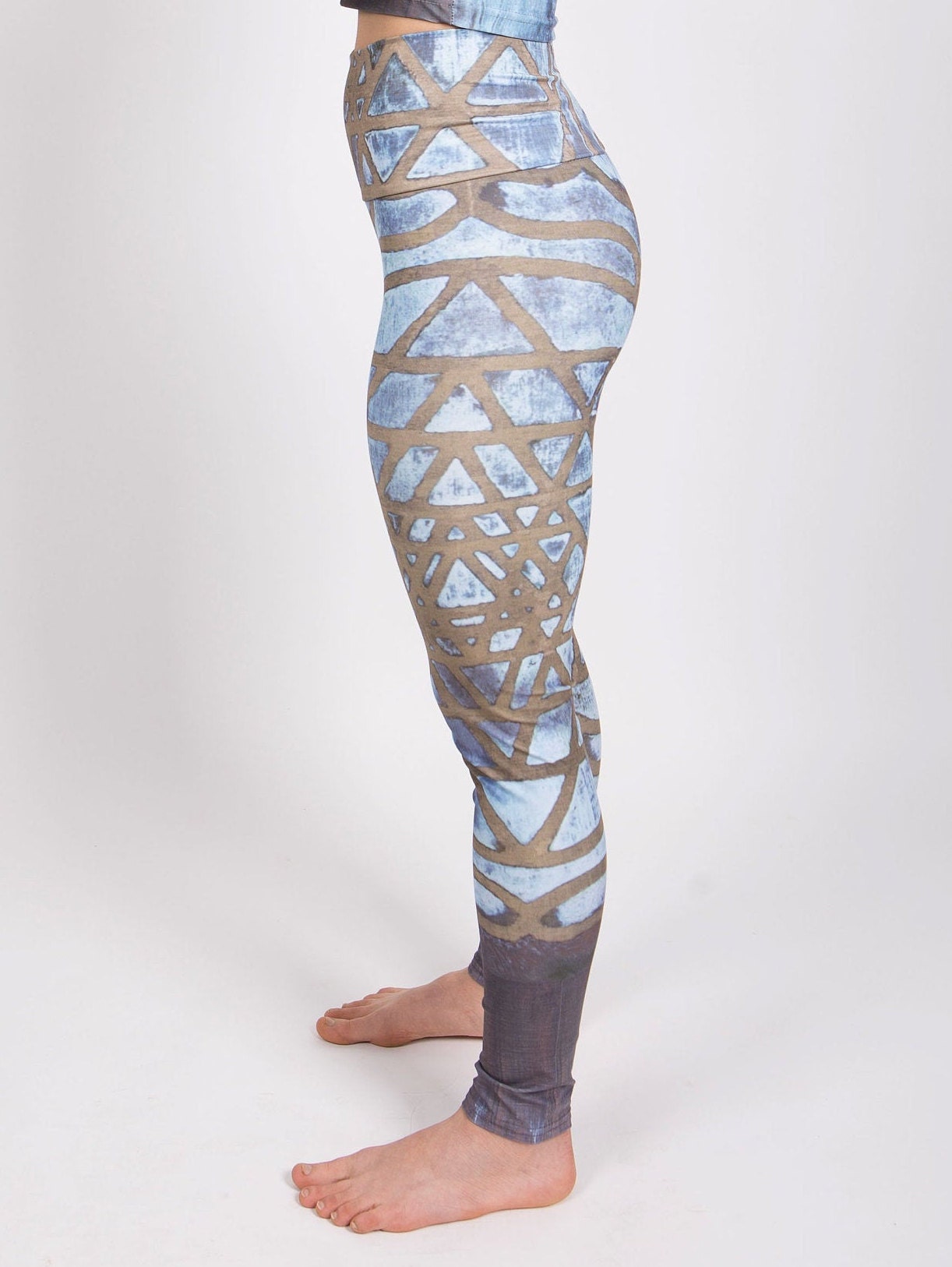 High Waisted Yoga Pants Sri Yantra Art New Age Leggings - Etsy Canada