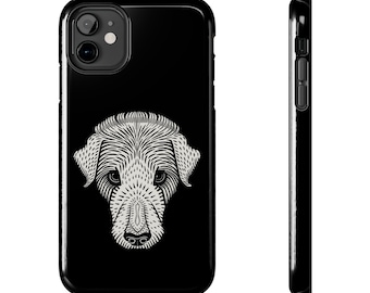 Protective Phone Cases, Julie de Graag Artwork, Dog's Head iPhone Case, iPhone Accessories, Tough Phone Covers, Modern Phone Protection