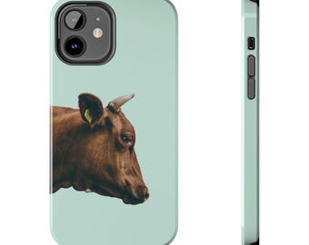 Phone Case - Lovely Cow Picture, Cow Lover Gift, Animal Print Accessories, Farmhouse Decor, Cute Phone Cover