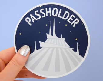 Space Mountain Passholder Magnet