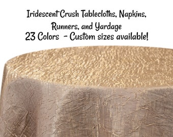 Custom Tablecloth Iridescent Crush Tablecloth - Iridescent Crush Table Runner - Iridescent Crush Napkins - Iridescent Crush Yardage