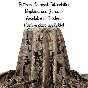 Biltmore Damask Swatch only See our other listing to order the tablecloths and napkins