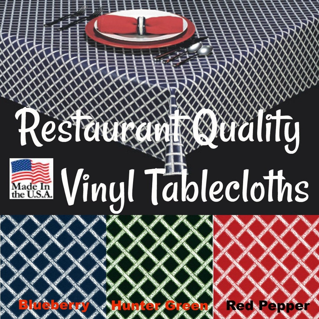 Vinyl Tablecloths 9810 Commercial Grade Vinyl Tablecloth Restaurant