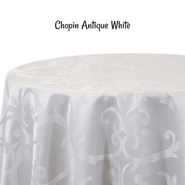 Chopin Damask Swatch - Damask Tablecloth - Custom Sizes - Stock Sizes Quick Shipping Damask Napkins - Damask Table Runners