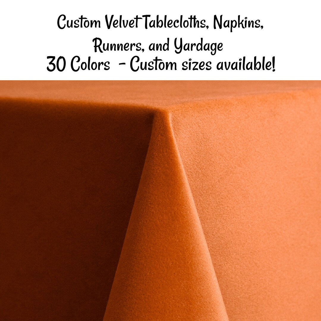 Velvet Swatch Book Custom Tablecloth Velvet Tablecloths Etsy