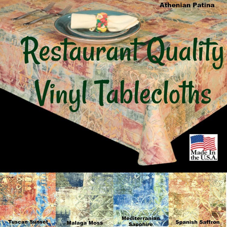 Vinyl Tablecloths 6117 Commercial Grade Vinyl Tablecloth Restaurant