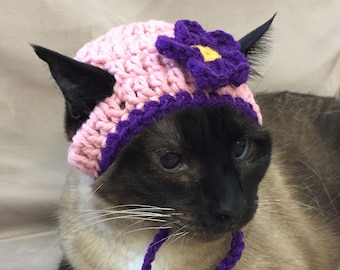 Flower Hat for Cats
