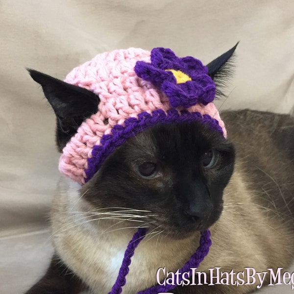 Flower Hat for Cats