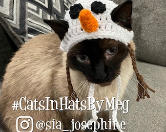 Snowman Hat for Cats