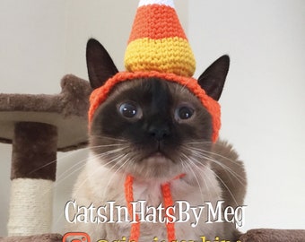 Candy Corn Hat for Cats