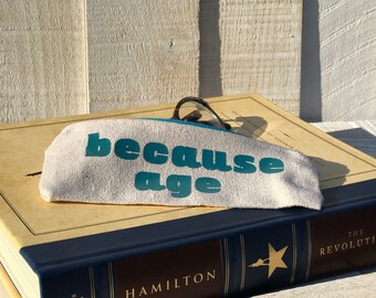 Small Zippered Pouch/Glasses Case